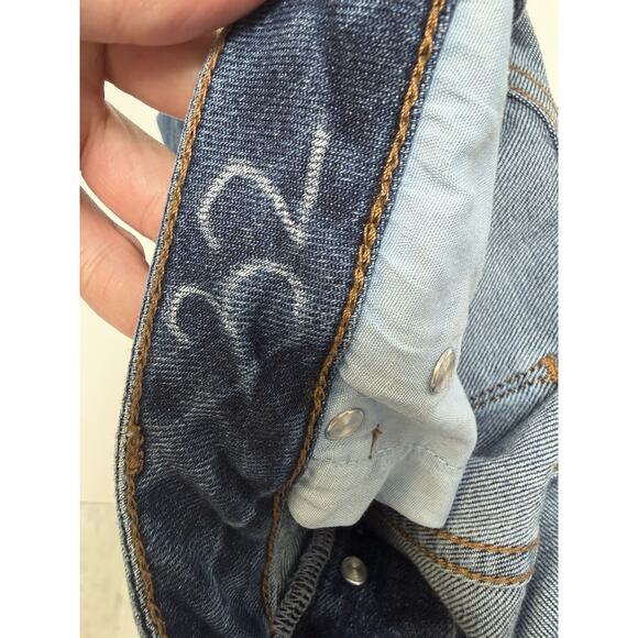 Mens Blue Wash Topman Skinny Stretch Jeans Measurements At 30 X 31 - Picture 8 of 10